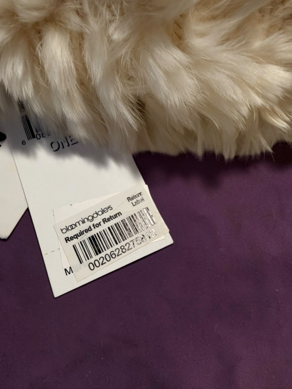 Real Rabbit Fur Cream Winter Hat - Picture 3 of 4